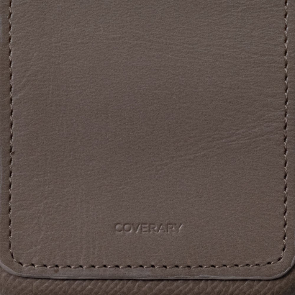 Genuine leather French-made leather Veau Epsom with pocket back case Galaxy series