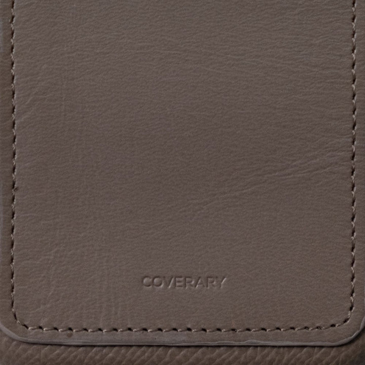 Genuine leather French-made leather Veau Epsom with pocket back case Galaxy series