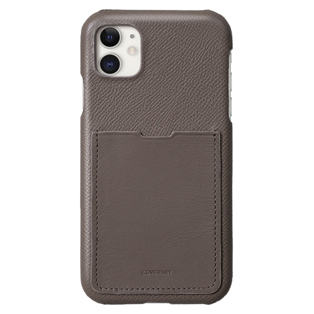 本革 フランス製レザー ヴォー・エプソン ポケット付き 背面ケース AQUOSシリーズ