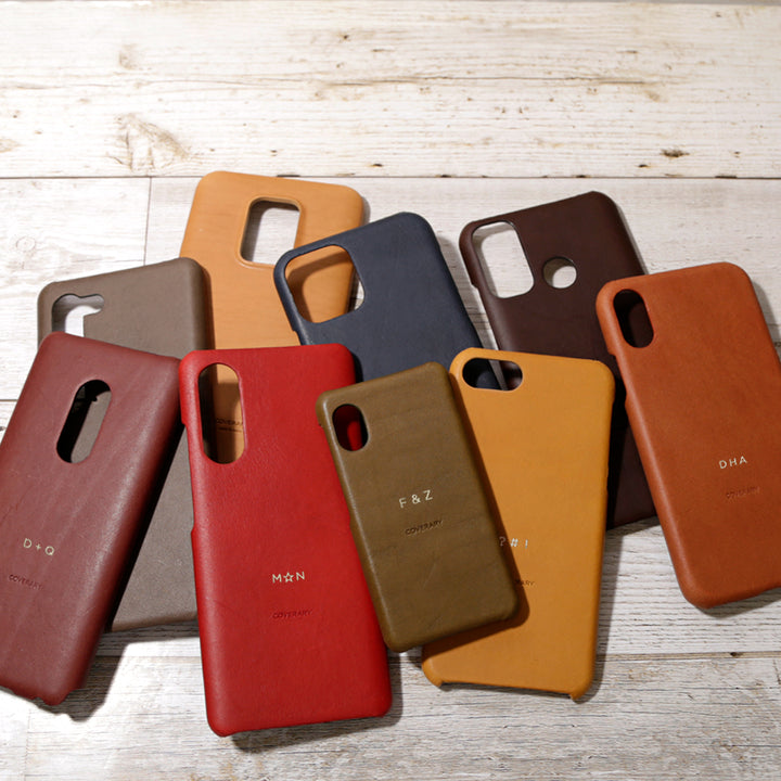 Genuine leather Italian leather back case name engraving (foil stamping)