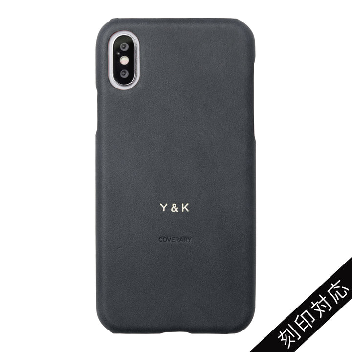 Genuine leather Italian leather back case name engraving (foil stamping)