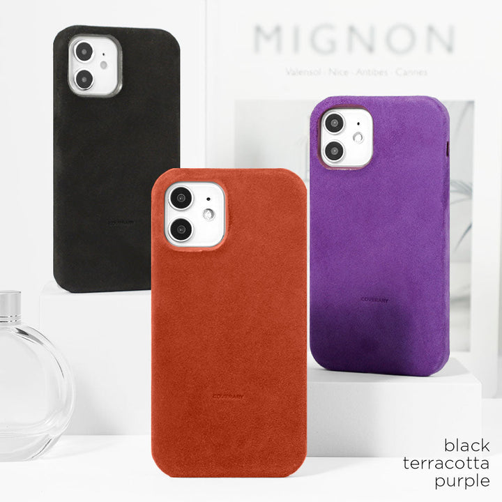 Genuine leather sheepskin back case AQUOS series