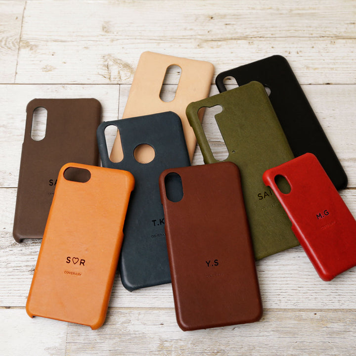 Genuine leather Tochigi leather back case name engraving laser engraving (branding)