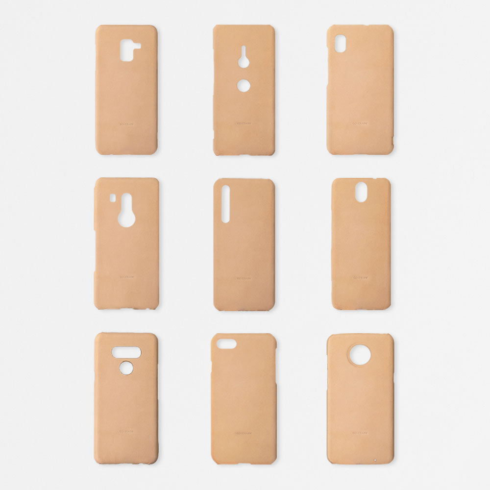 Genuine Leather Tochigi Leather Smartphone Ring Attached Back Case