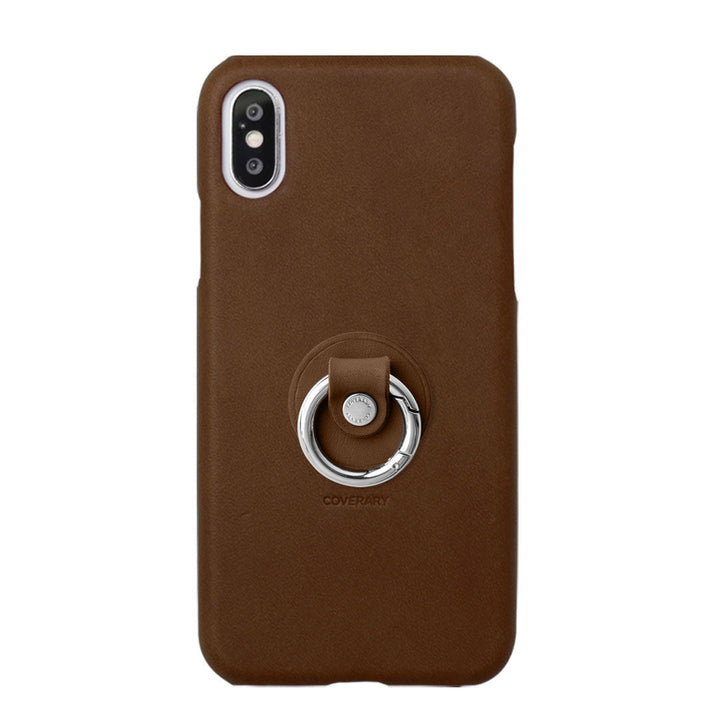 本革 栃木レザー スマホリング付き 背面ケース Galaxyシリーズ