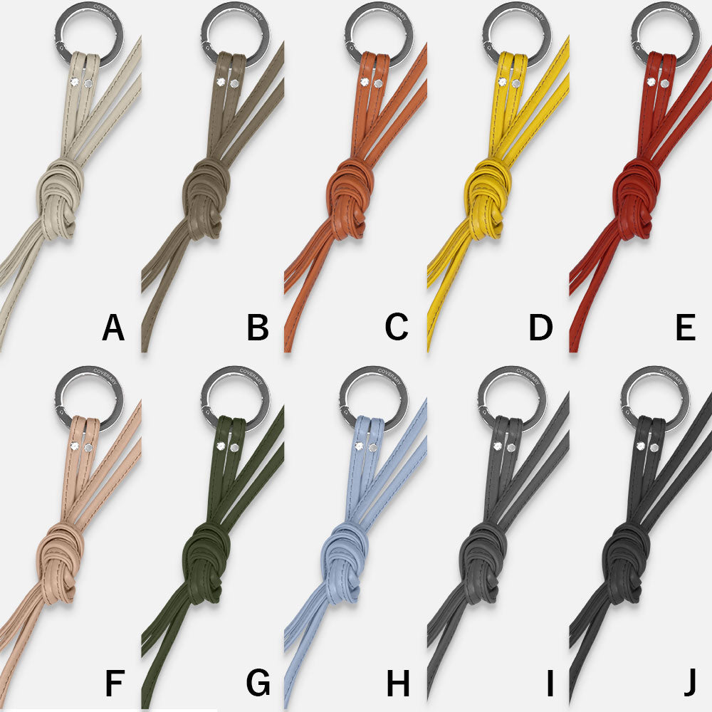 Ensemble de 3 pièces en cuir véritable Tochigi, étui pour écouteurs et bandoulière avec anneau, étui arrière