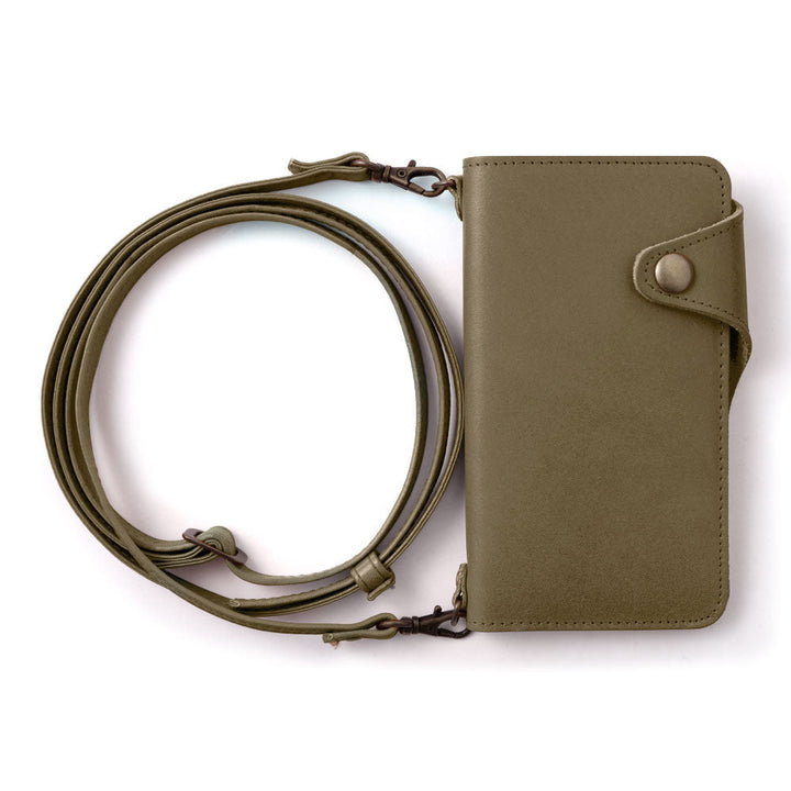 本革 栃木レザー カード収納 ショルダーストラップ付き 手帳型ケース（ベルトあり） Google Pixelシリーズ