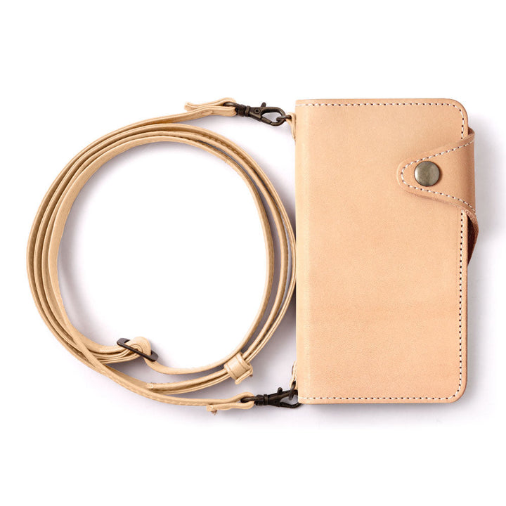 本革 栃木レザー カード収納 ショルダーストラップ付き 手帳型ケース（ベルトあり） Google Pixelシリーズ