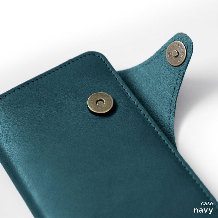 本革 栃木レザー カード収納 ショルダーストラップ付き 手帳型ケース（ベルトあり） Xperiaシリーズ