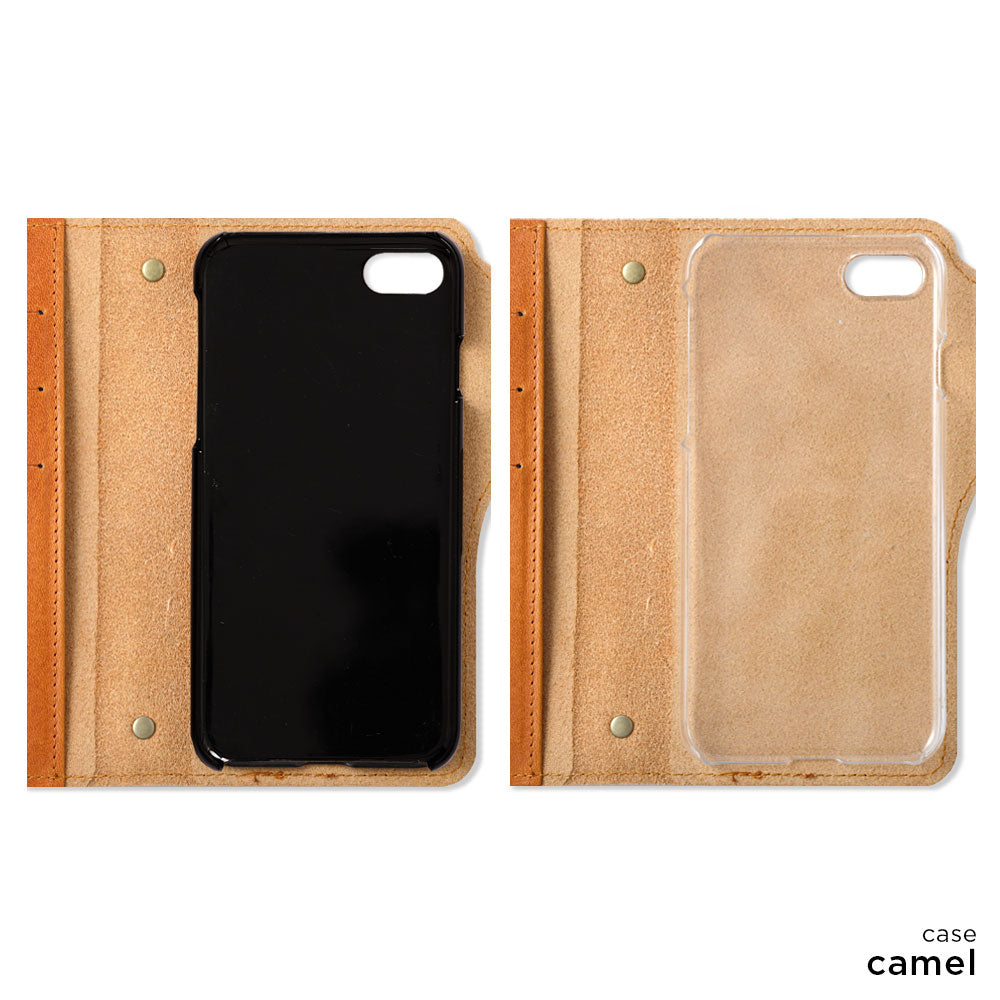 本革 栃木レザー カード収納 ショルダーストラップ付き 手帳型ケース（ベルトあり） Xperiaシリーズ