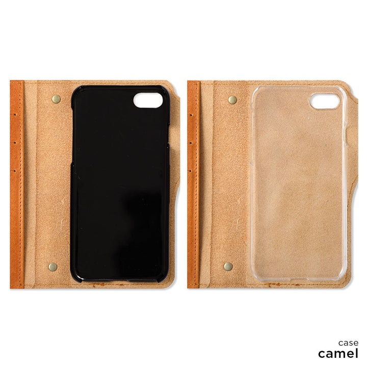 本革 栃木レザー カード収納 ショルダーストラップ付き 手帳型ケース（ベルトあり） Xperiaシリーズ