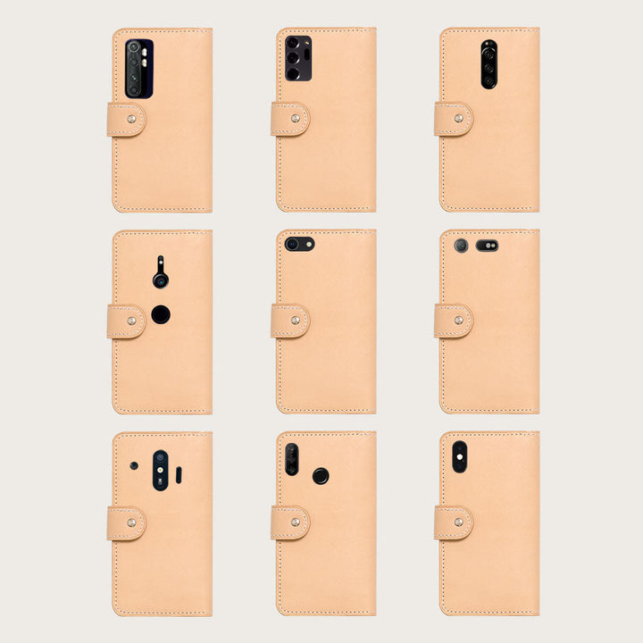 Genuine Leather Tochigi Leather Name Engraving Laser Engraving (Branding) Notebook Case (with Belt) Google Pixel Series