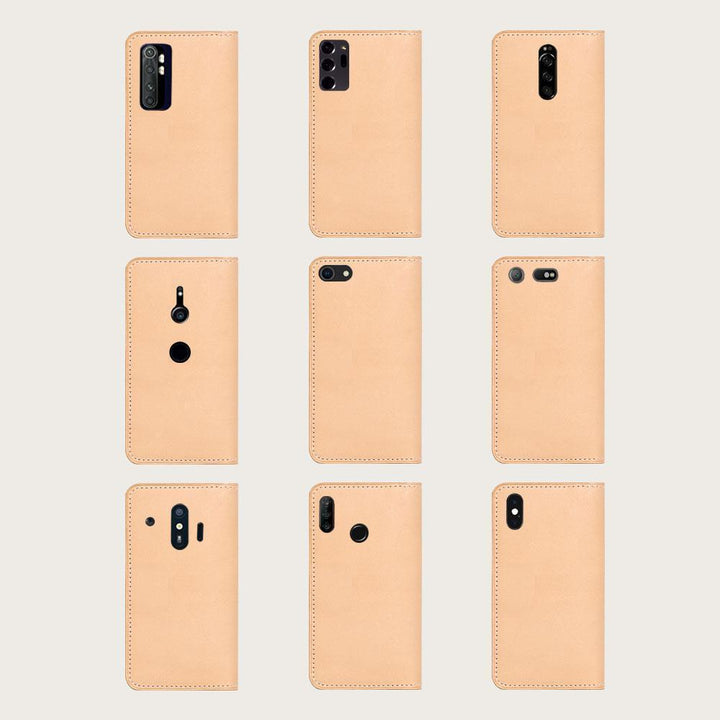 本革 栃木レザー 手帳型ケース（捻ポケット） 名入れ レーザー刻印(焼印) iPhoneシリーズ