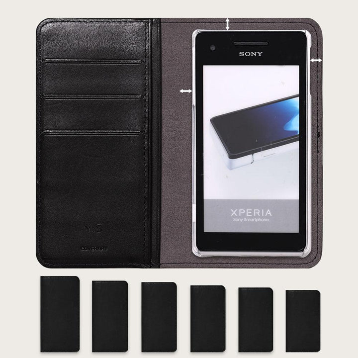 本革 栃木レザー 手帳型ケース（捻ポケット） 名入れ レーザー刻印(焼印) iPhoneシリーズ