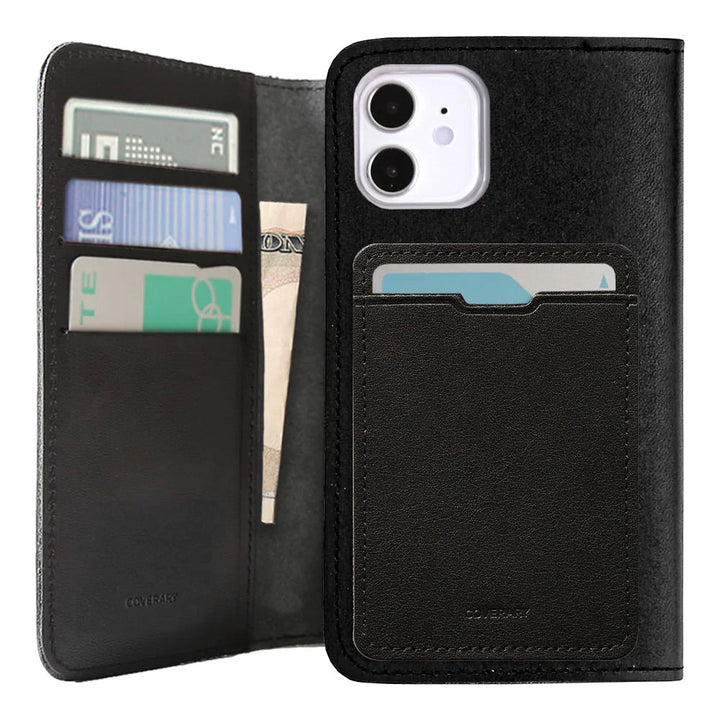 Genuine leather Tochigi leather with selectable back pocket card storage notebook-style case AQUOS series