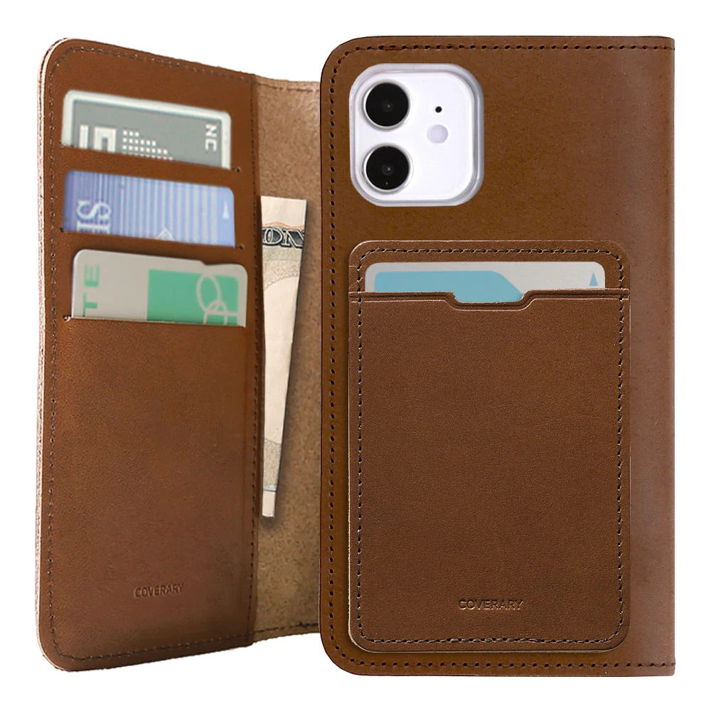 Genuine leather Tochigi leather with selectable back pocket card storage notebook-style case