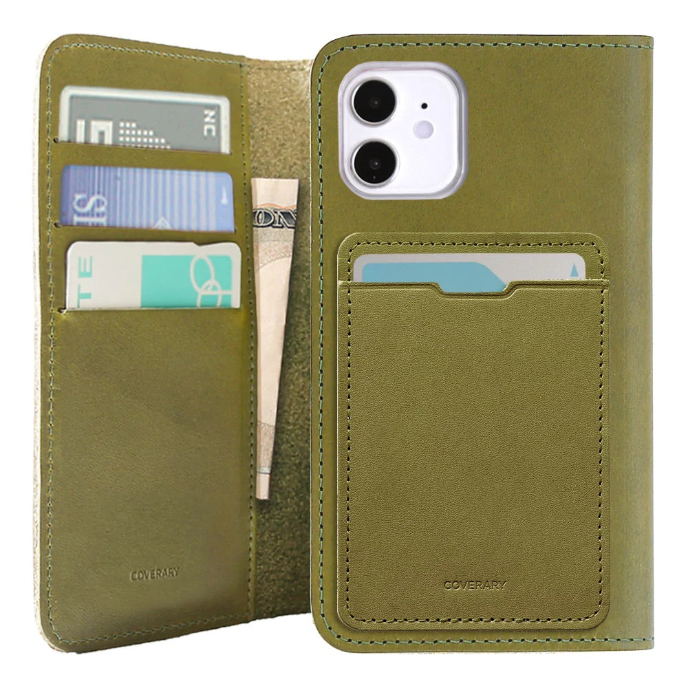 Genuine leather Tochigi leather with selectable back pocket card storage notebook-style case
