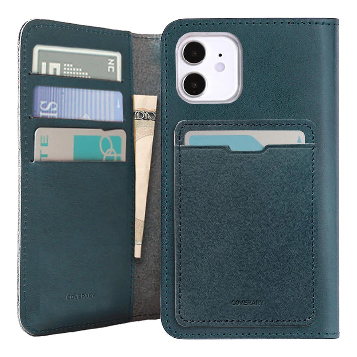 Genuine leather Tochigi leather with selectable back pocket card storage notebook-style case AQUOS series