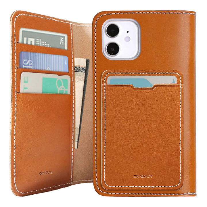 Genuine leather Tochigi leather with selectable back pocket card storage notebook-style case AQUOS series
