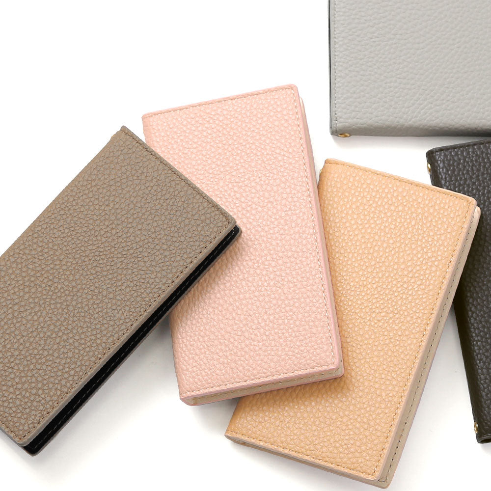 Étui portefeuille en cuir végan couleur poussiéreuse pour la série AQUOS