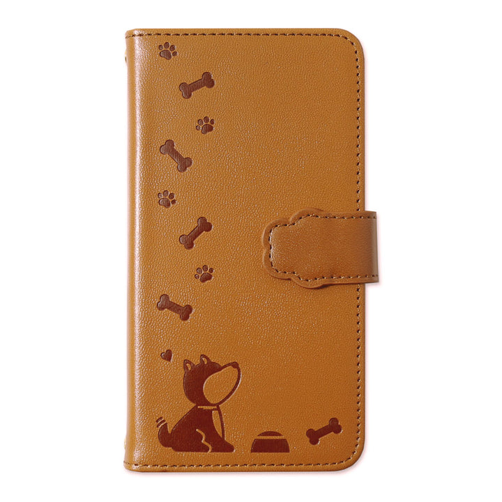 Mobile Wi-Fi Mobile Router Case Vegan Leather Dog Pattern Embossed Notebook Case