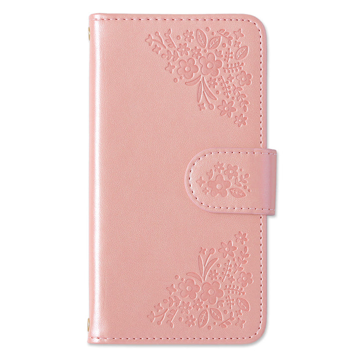 Mobile Wi-Fi Mobile Router Case Vegan Leather Floral Embossed Notebook Case