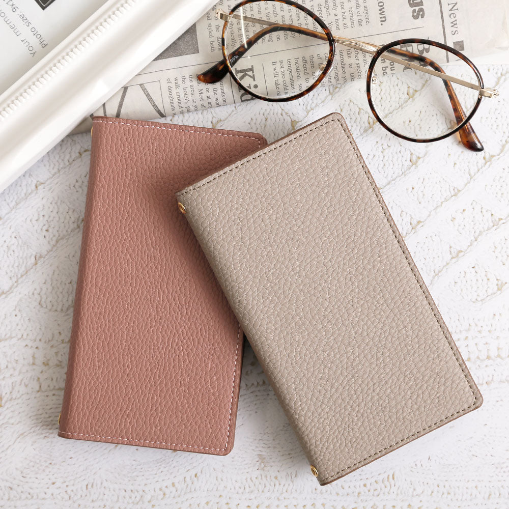 Vegan leather smoky color folio case