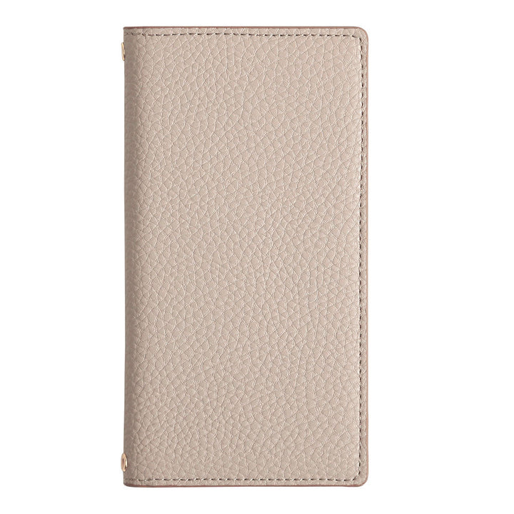 Vegan leather smoky color folio case AQUOS series
