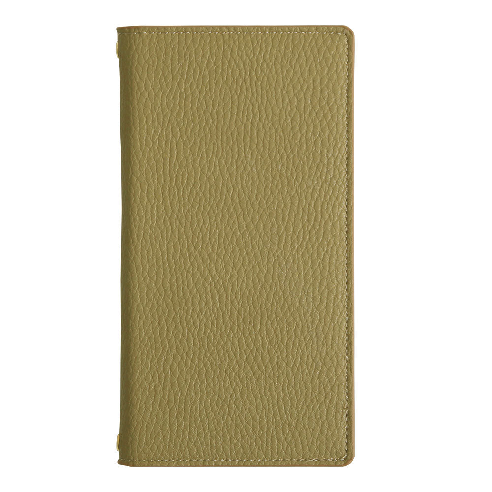 Vegan leather smoky color folio case AQUOS series