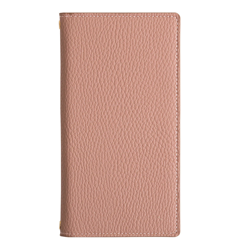 Vegan leather smoky color folio case AQUOS series