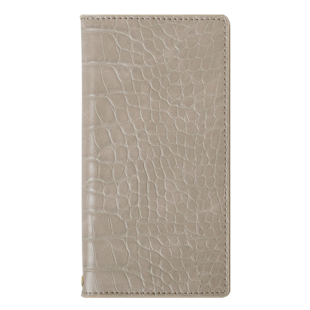 Vegan leather crocodile pattern pastel wallet case