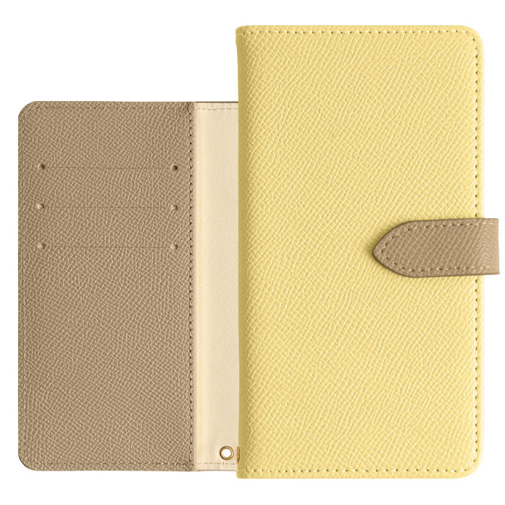 ヴィーガンレザー バイカラー スタンド機能 手帳型ケース（ベルトあり） Galaxyシリーズ