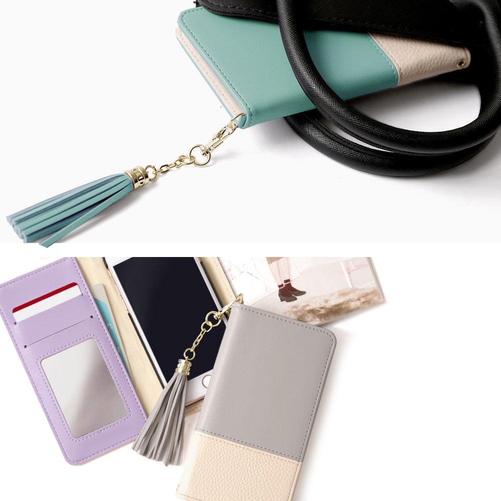 Mobile Wi-Fi Mobile Router Case Vegan Leather with Tassel Notebook-style Case