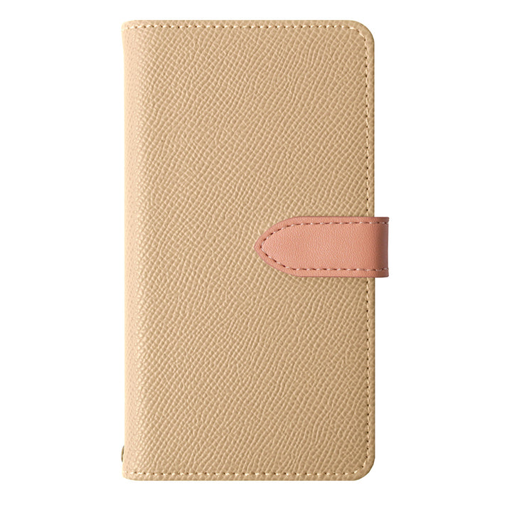 Vegan leather bi-color belt stand function wallet case (with belt)