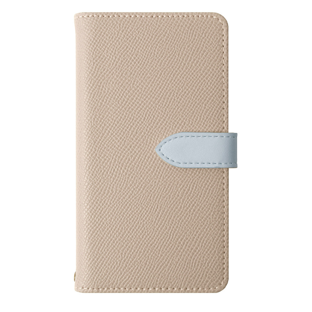 Vegan leather bi-color belt stand function wallet case (with belt)