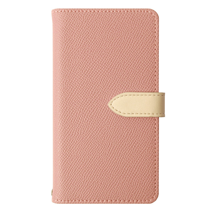 Vegan leather bi-color belt stand function wallet case (with belt)