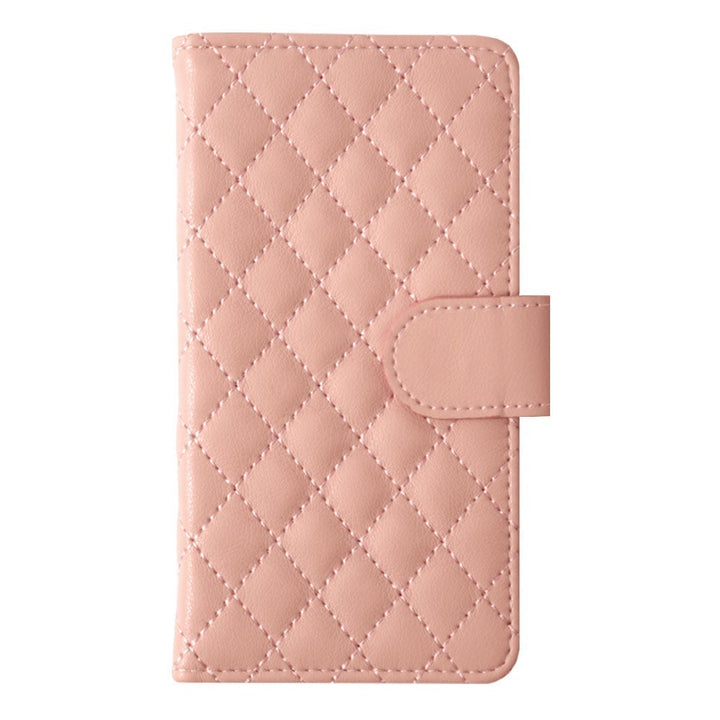 キルティング ミラー付き 手帳型ケース（ベルトあり） iPhoneシリーズ