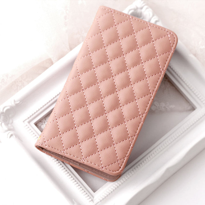 Quilted Diary Case with Mirror for AQUOS Series